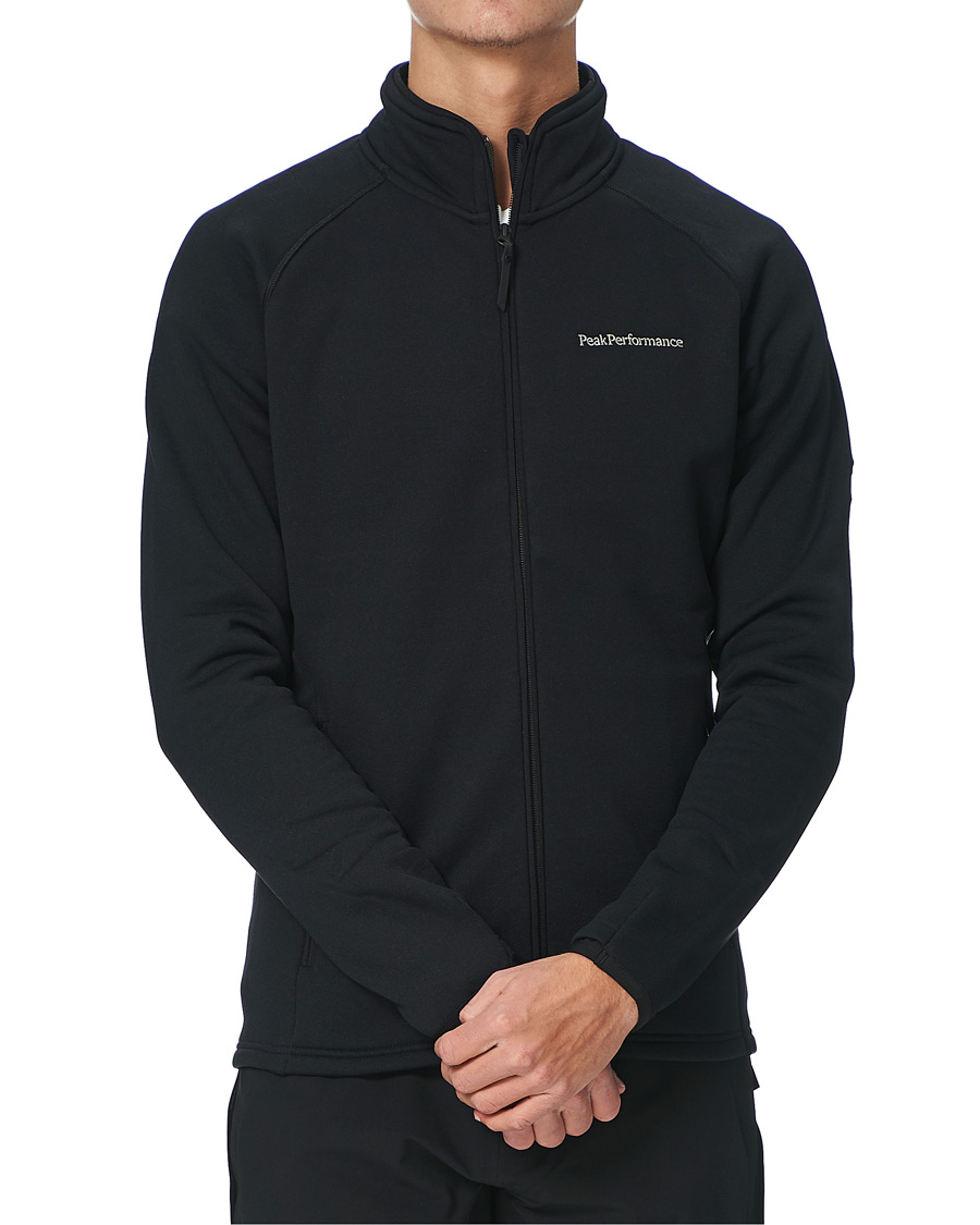 Heren | Truien | Peak Performance | Chill Full Zip Jacket Black