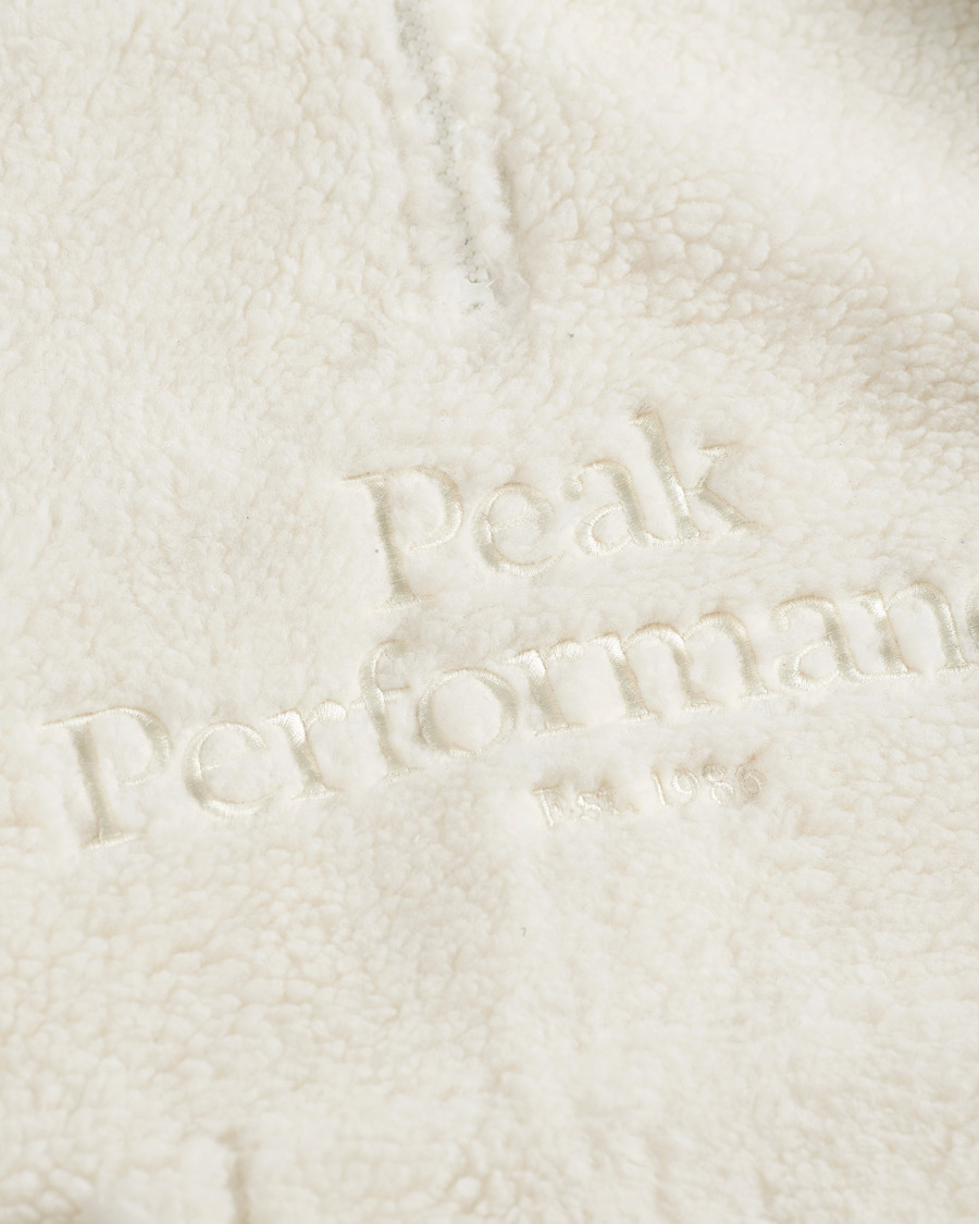 Heren | Truien | Peak Performance | Original Pile Zip Hood Off white