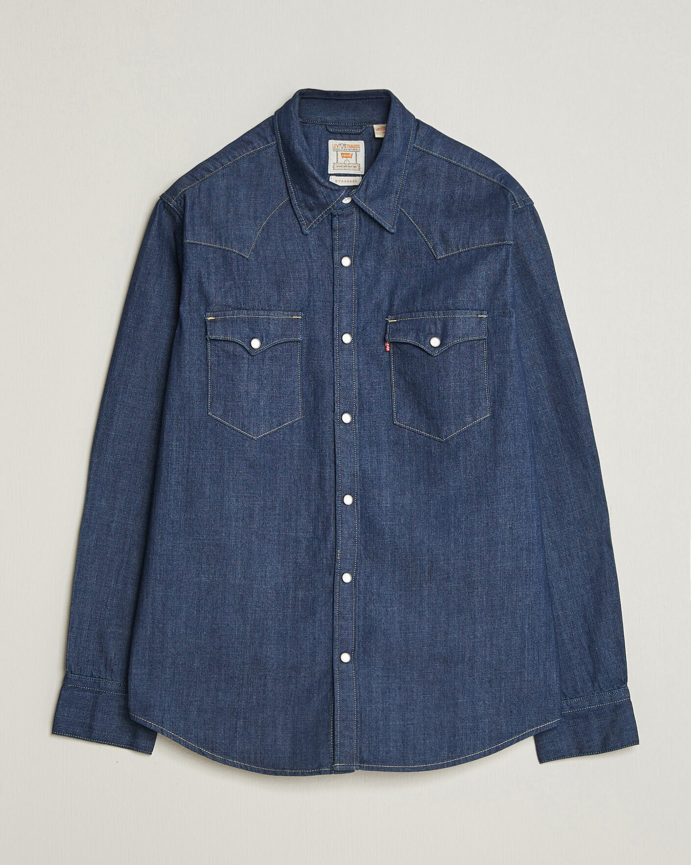 Heren | Overhemden | Levi's | Barstow Western Standard Shirt Rinse Marbled