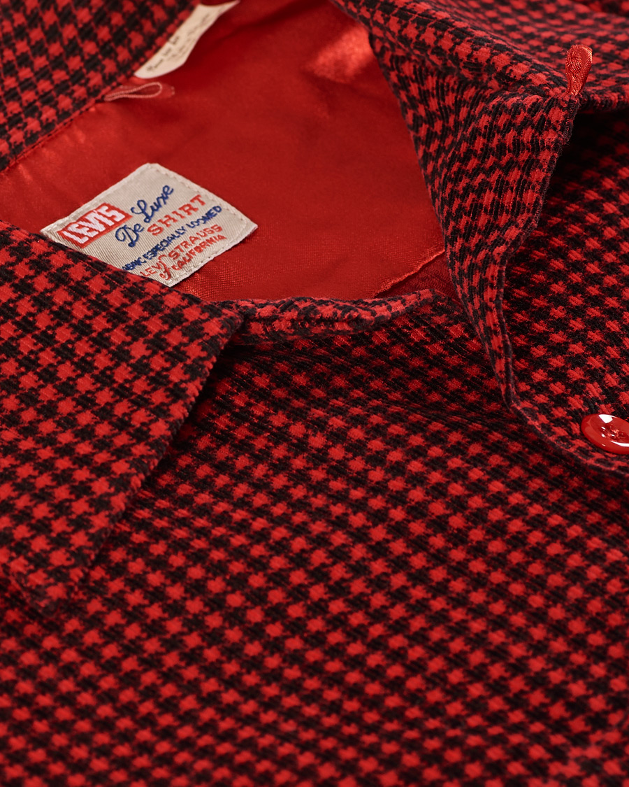 Heren | Overhemden | Levi's Vintage Clothing | Deluxe Check Shirt Dogtooth Red