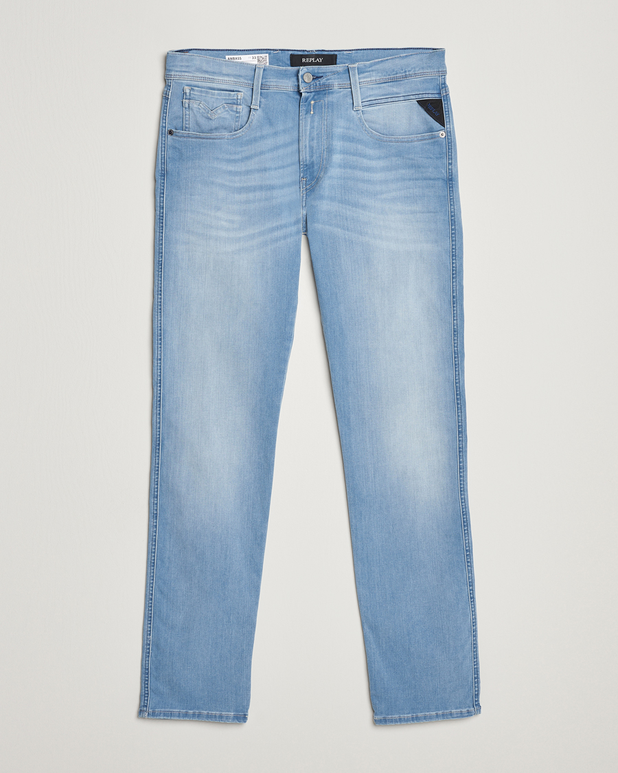 Heren | Jeans | Replay | Anbass Hyperflex X-Lite Jeans Light Blue