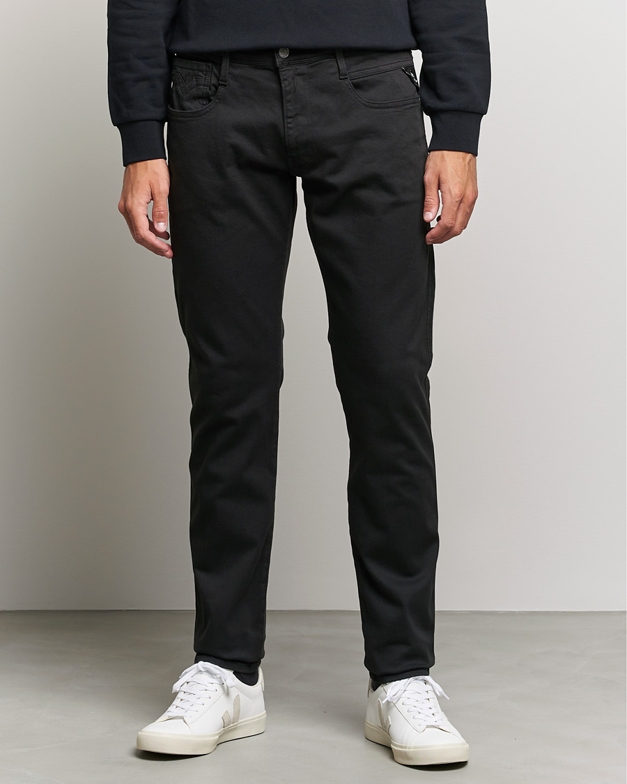 Men | Casual Trousers | Replay | Anbass Hyperflex X.Lite 5-Pocket Pants Black