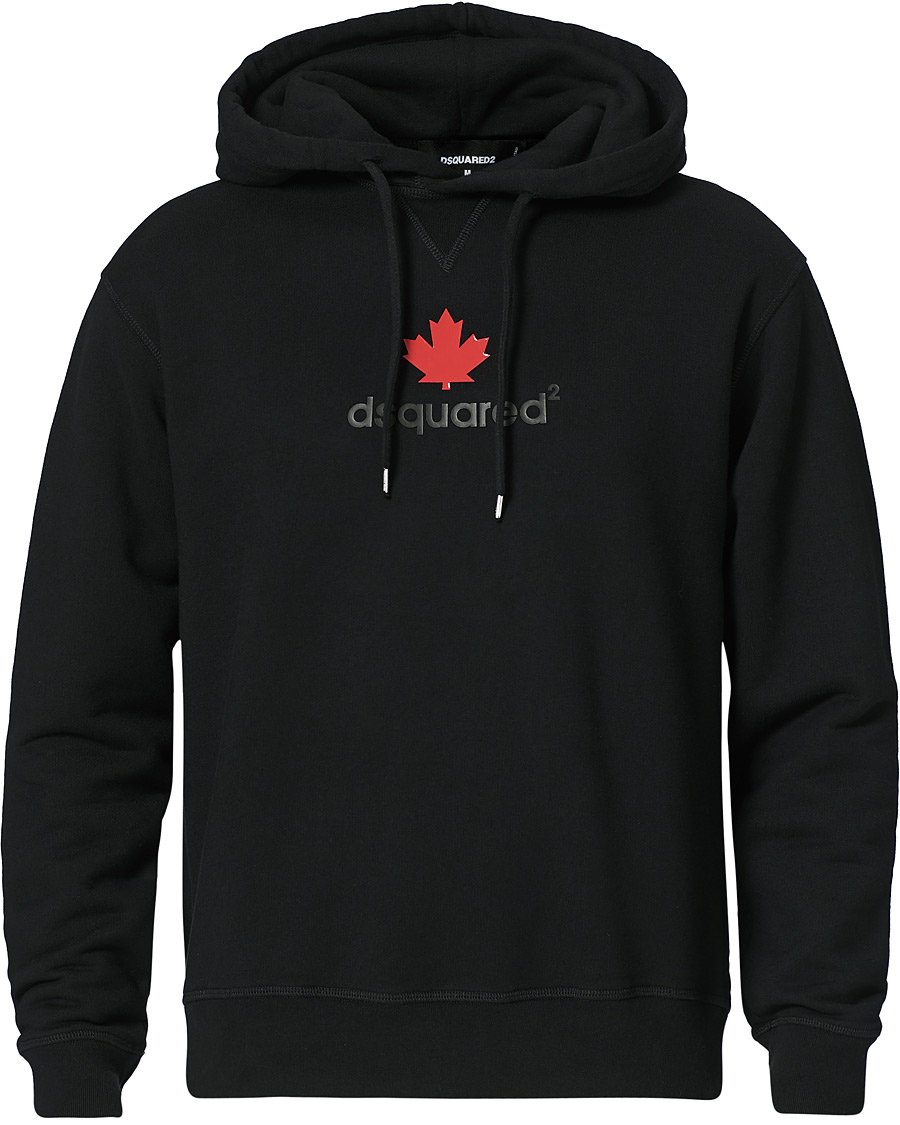 Heren | Truien | Dsquared2 | Mini D2 Leaf Hoodie Black
