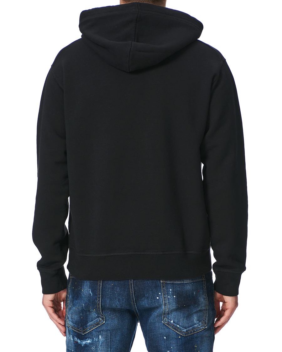 Heren | Truien | Dsquared2 | Mini D2 Leaf Hoodie Black