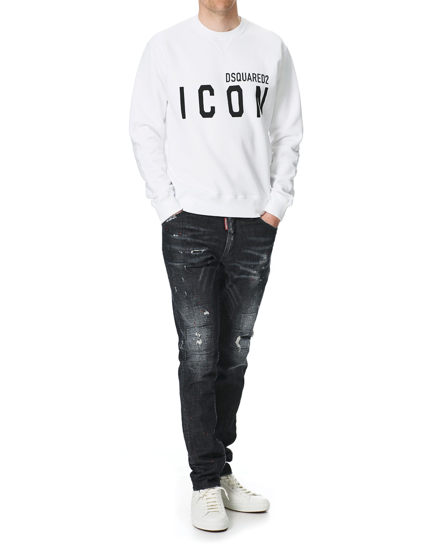 Heren | Truien | Dsquared2 | Icon Logo Sweatshirt White