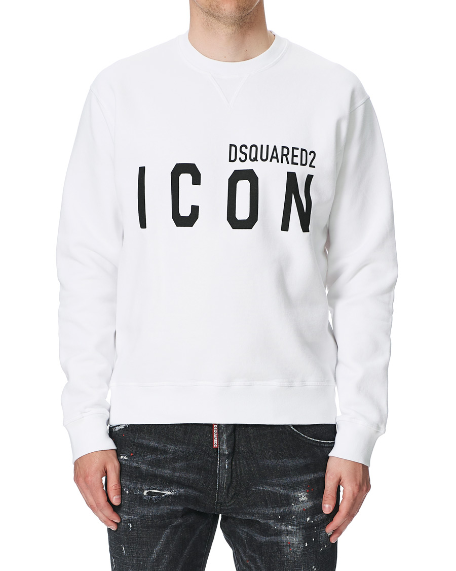 Heren | Truien | Dsquared2 | Icon Logo Sweatshirt White