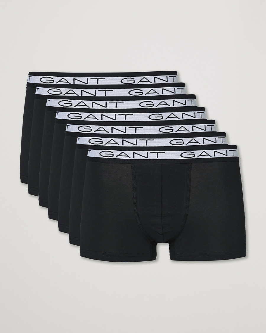 Heren | Ondergoed | GANT | 7-Pack Trunks Black