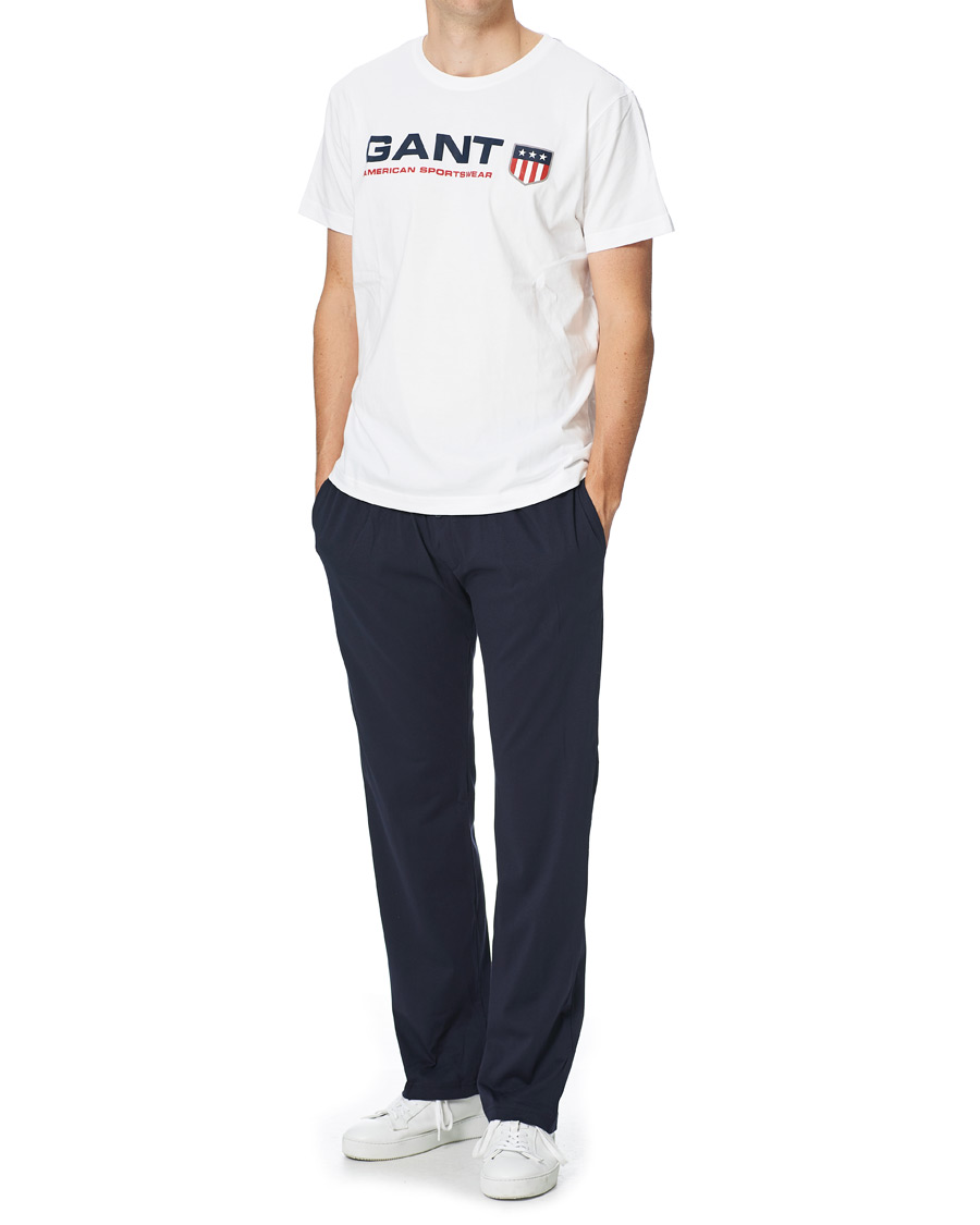 Heren | Broeken | GANT | Retro Shield Jersey Pants Evening Blue