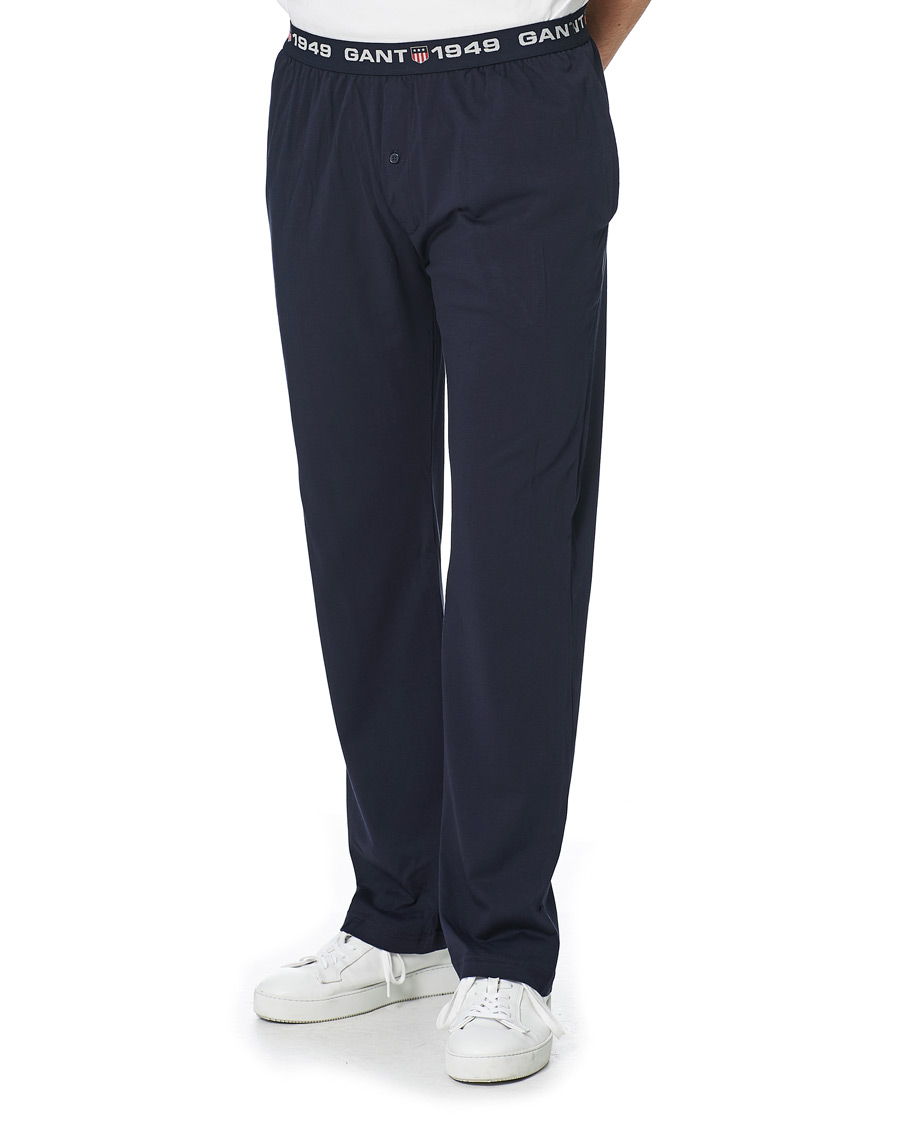 Heren | Broeken | GANT | Retro Shield Jersey Pants Evening Blue