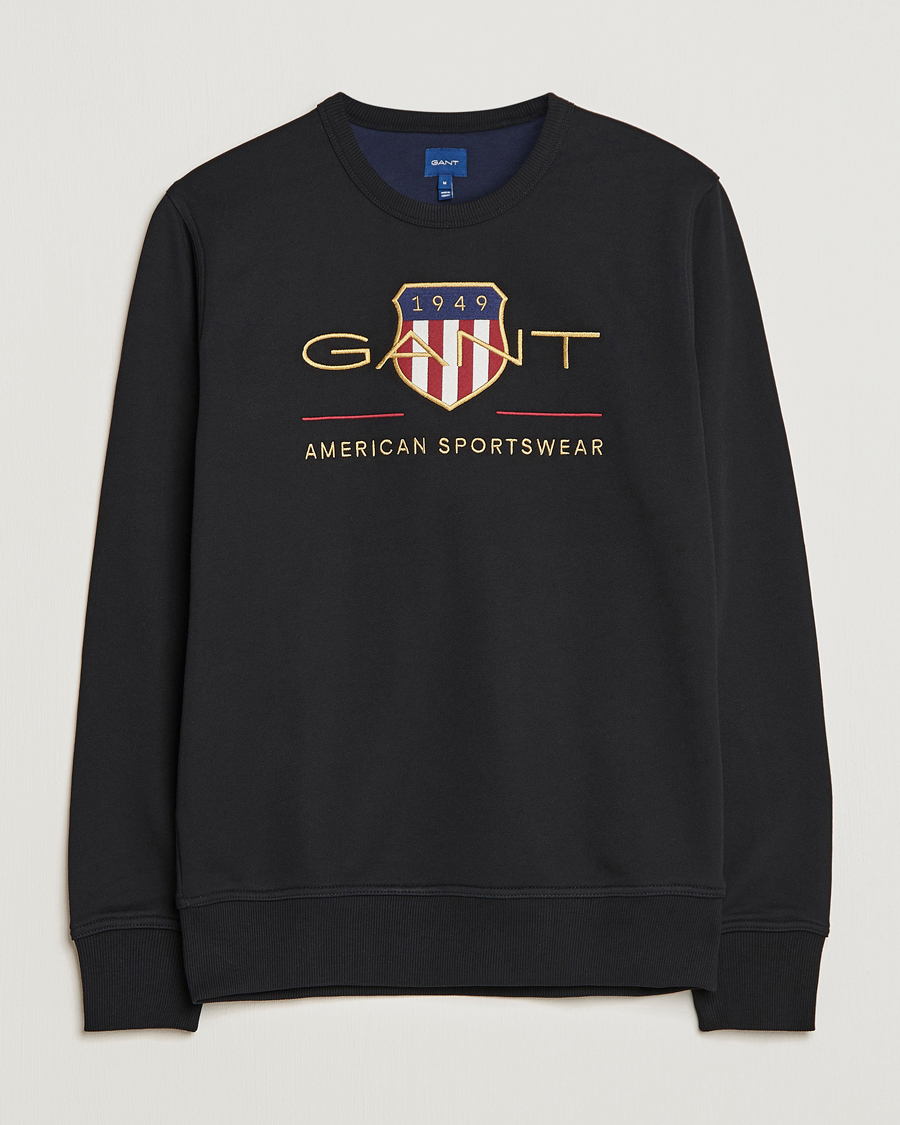 Heren | Truien | GANT | Archive Shield Crew Neck Sweatershirt Black