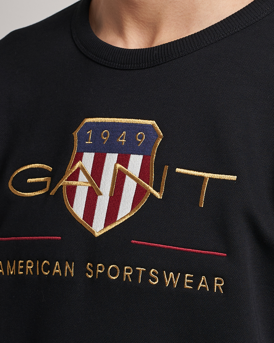 Heren | Truien | GANT | Archive Shield Crew Neck Sweatershirt Black