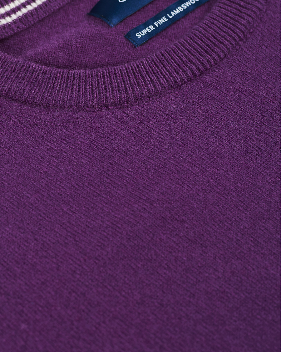 Heren | Truien | GANT | Lambswool Crew Neck Pullover Imperial Purple