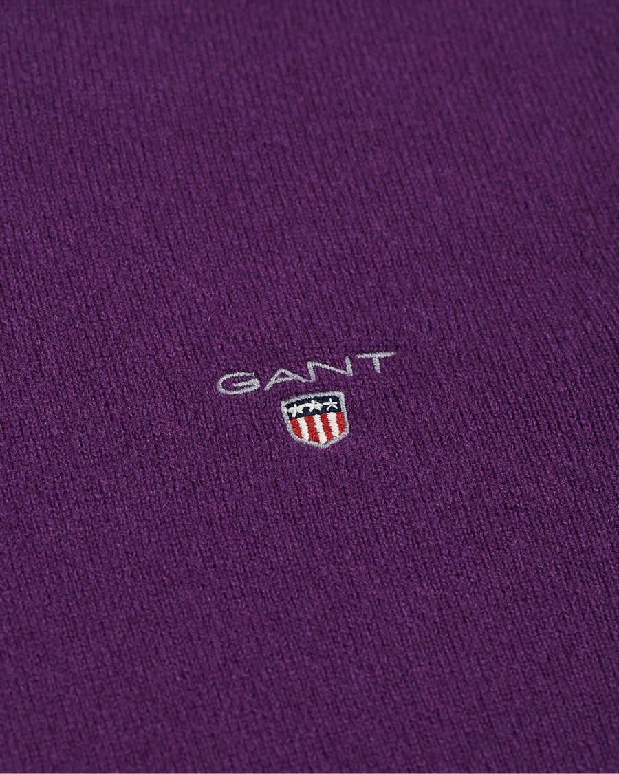 Heren | Truien | GANT | Lambswool Crew Neck Pullover Imperial Purple