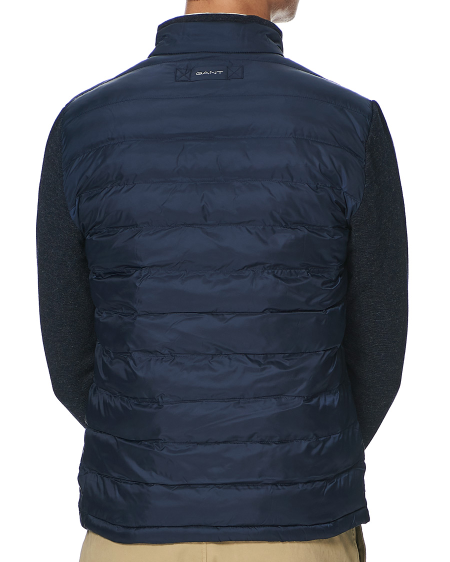 Heren | Jassen | GANT | Hybrid Down Jacket Evening Blue