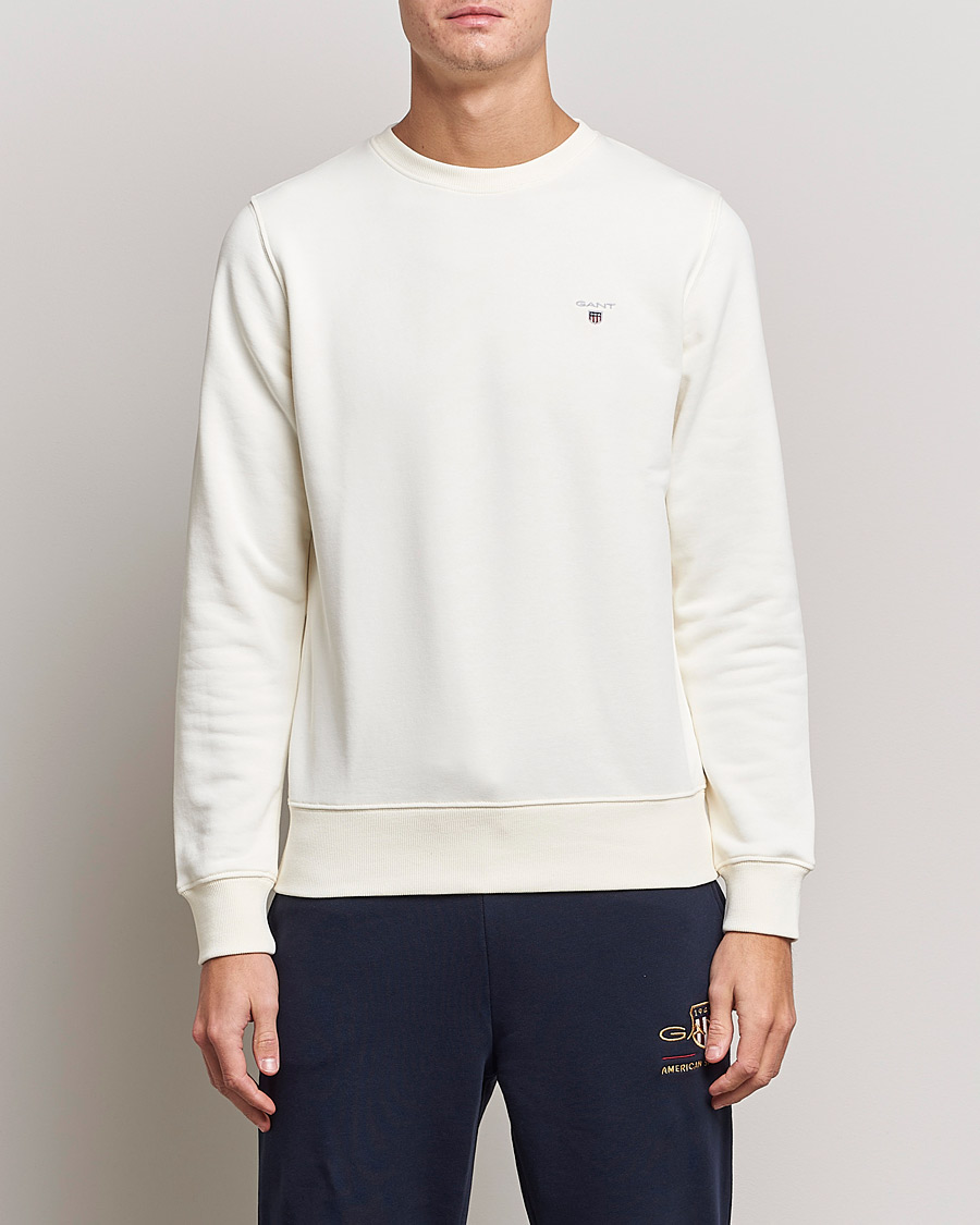 Heren | Truien | GANT | Original Shield Logo Crew Neck Sweatshirt Eggshell