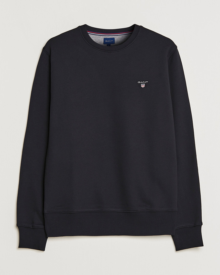 Heren | Truien | GANT | Original Shield Logo Crew Neck Sweatshirt Black