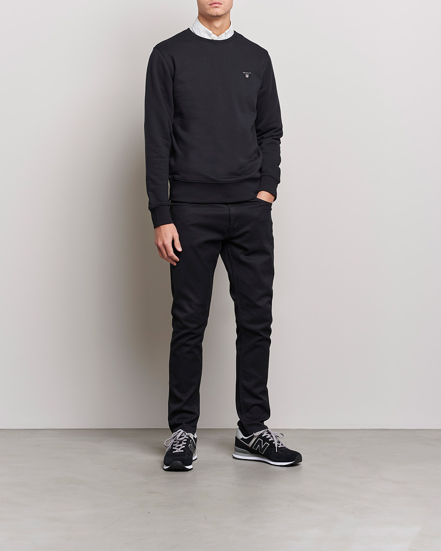 Heren | Truien | GANT | Original Shield Logo Crew Neck Sweatshirt Black