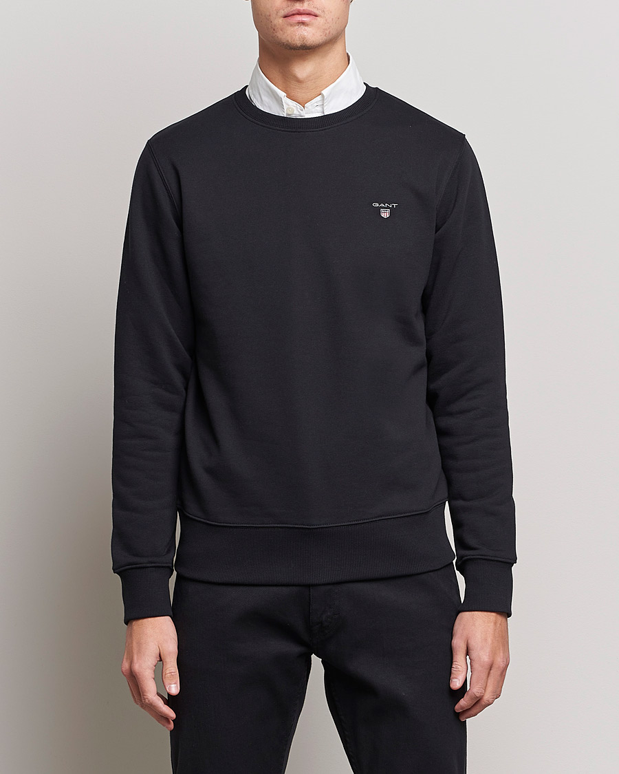 Heren | Truien | GANT | Original Shield Logo Crew Neck Sweatshirt Black