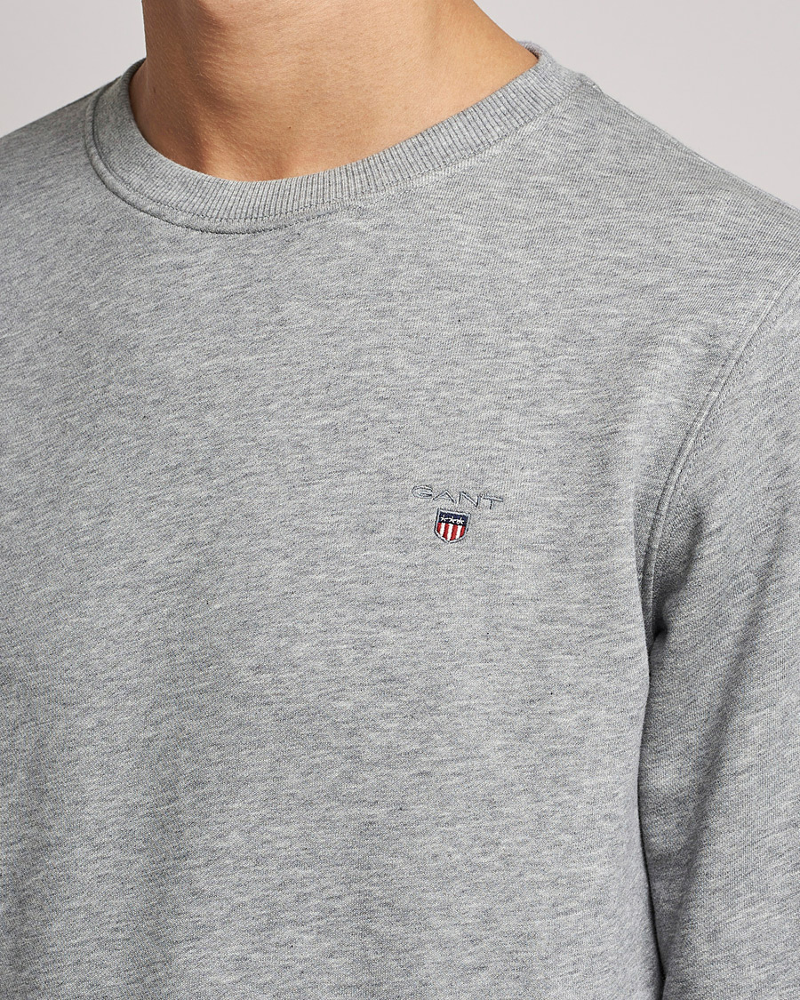 Heren | Truien | GANT | Original Crew Neck Sweatshirt Grey Melange