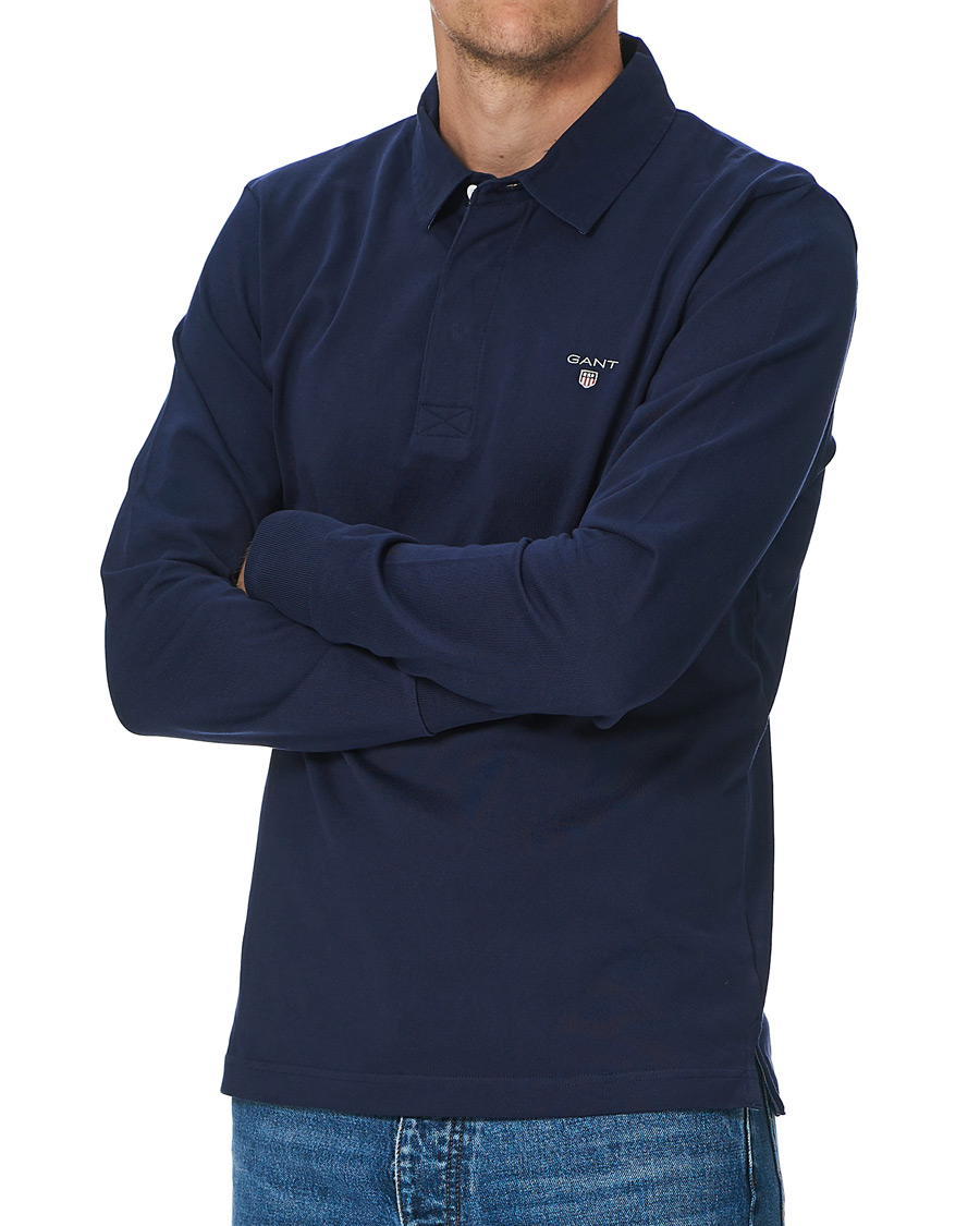 Heren | Truien | GANT | Original Heavy Rugger Evening Blue
