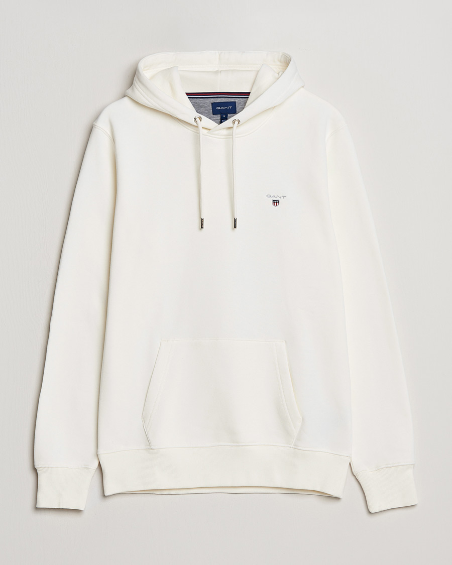 Heren | Truien | GANT | Original Shield Logo Hoodie Eggshell