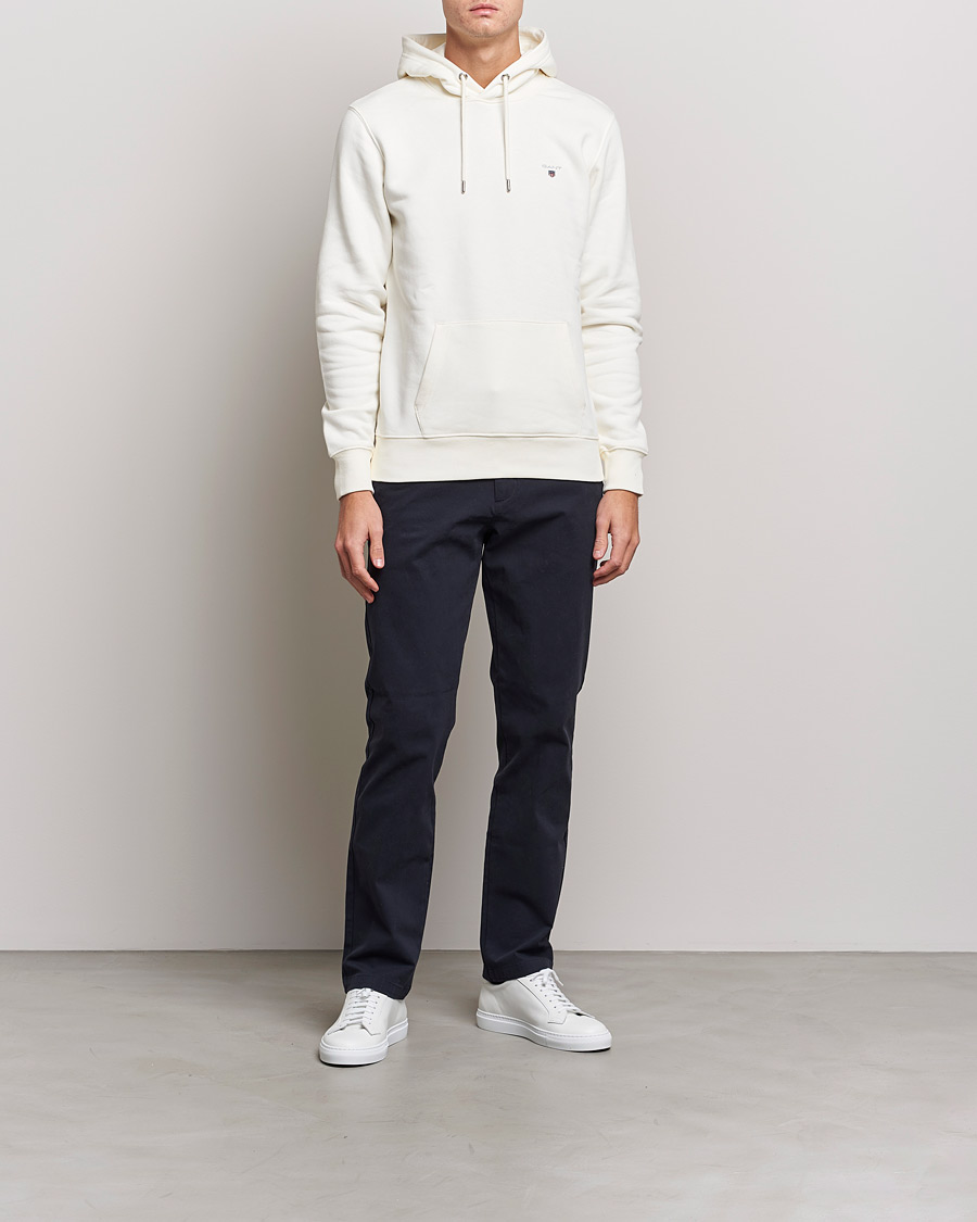 Heren | Truien | GANT | Original Shield Logo Hoodie Eggshell