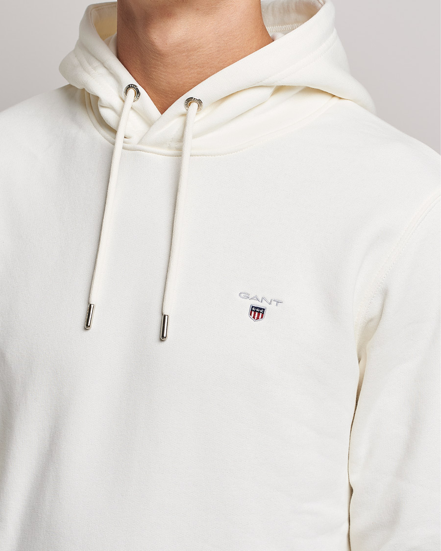 Heren | Truien | GANT | Original Shield Logo Hoodie Eggshell