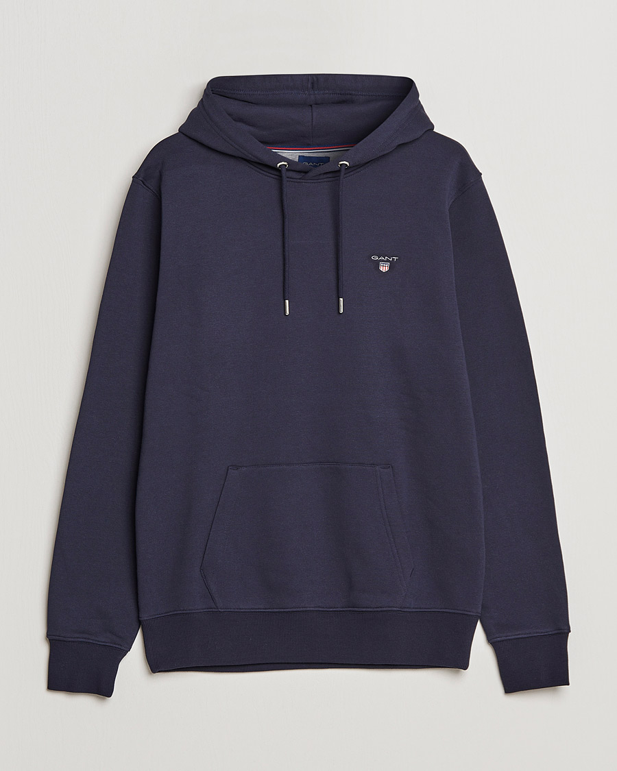 Heren | Truien | GANT | Original Shield Logo Hoodie Evening Blue