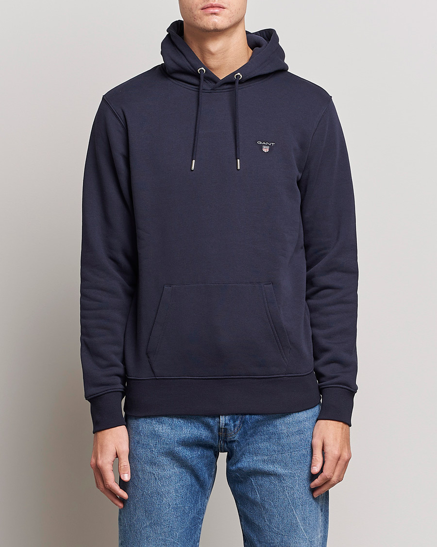 Heren | Truien | GANT | Original Shield Logo Hoodie Evening Blue