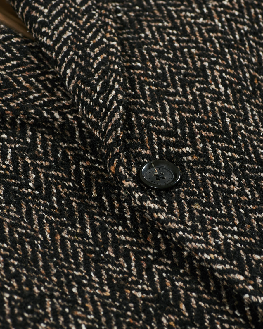 Heren | Jassen | GANT | The Herringbone Coat Black