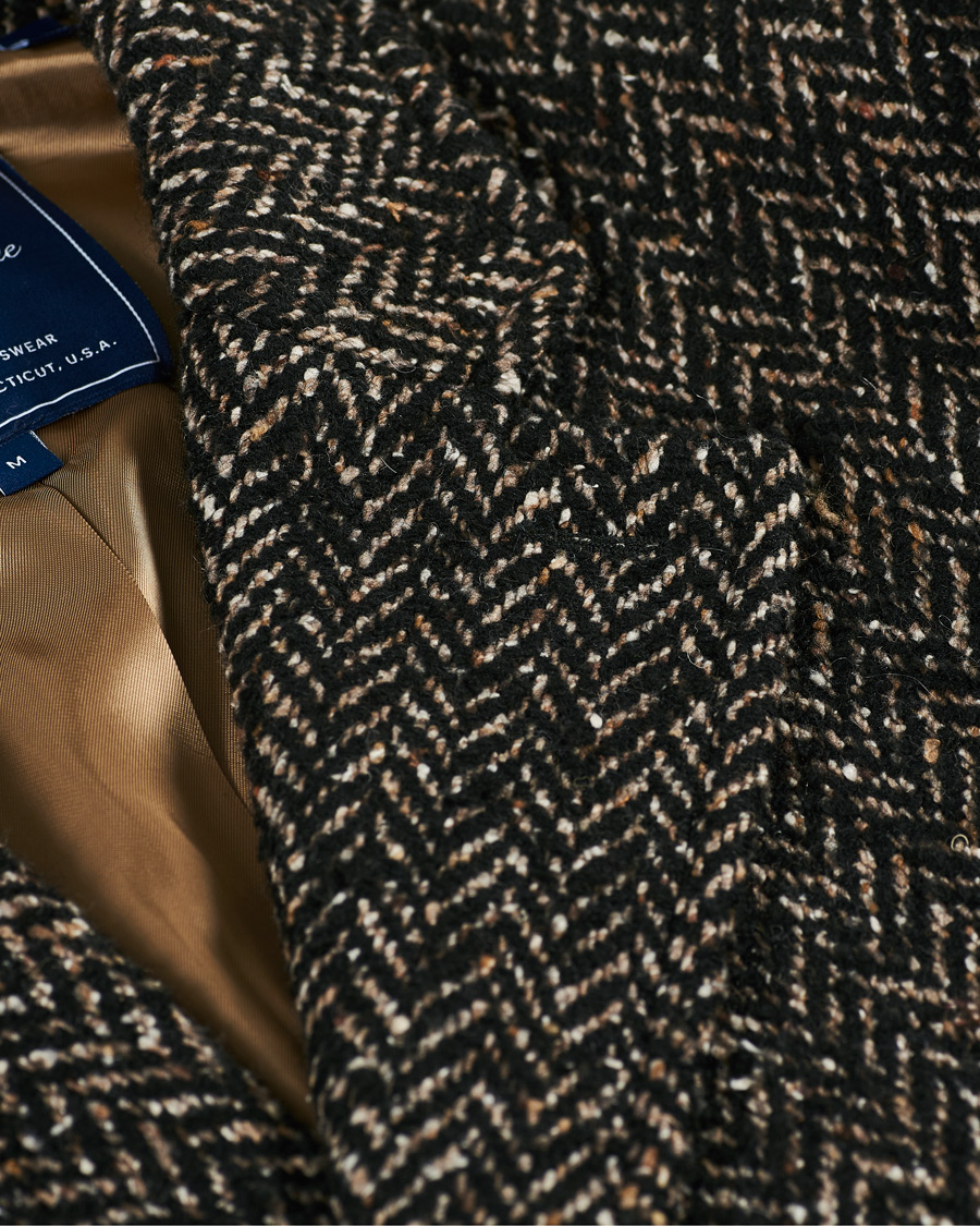Heren | Jassen | GANT | The Herringbone Coat Black