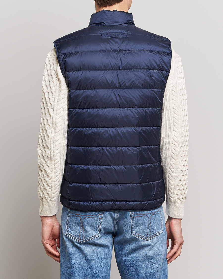 Heren | Gilets | Gant | The Light Down Gilet Evening Blue