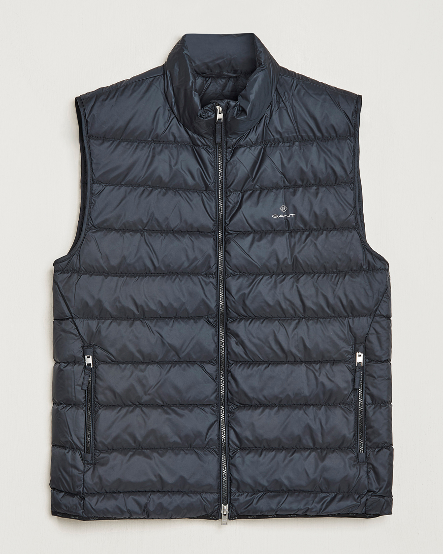 Heren | Gilets | GANT | The Light Down Gilet Black