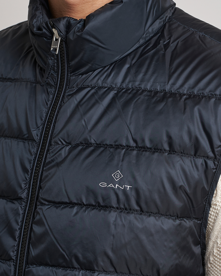 Heren | Gilets | GANT | The Light Down Gilet Black