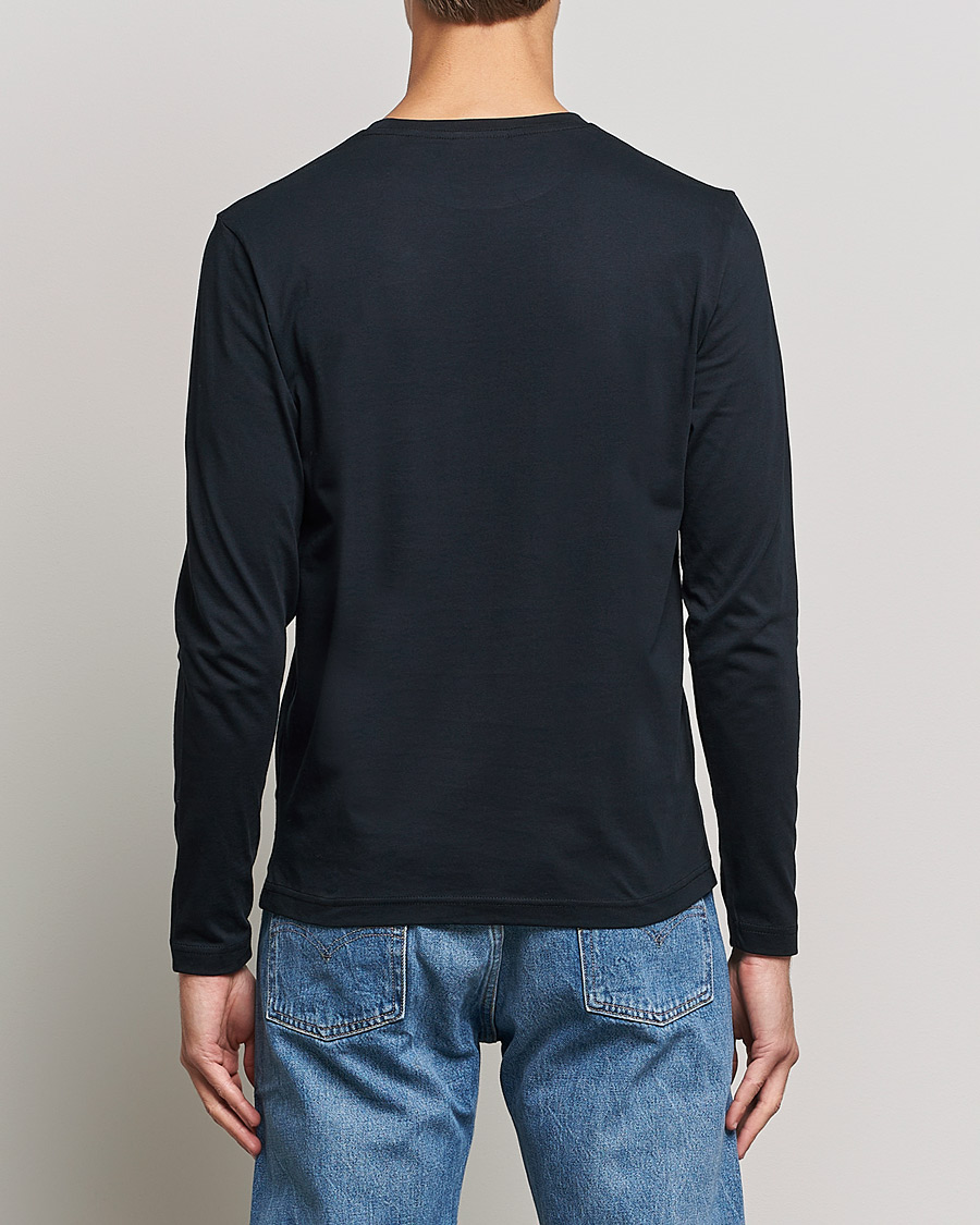 Heren | T-shirts | GANT | The Original Long Sleeve T-shirt Black