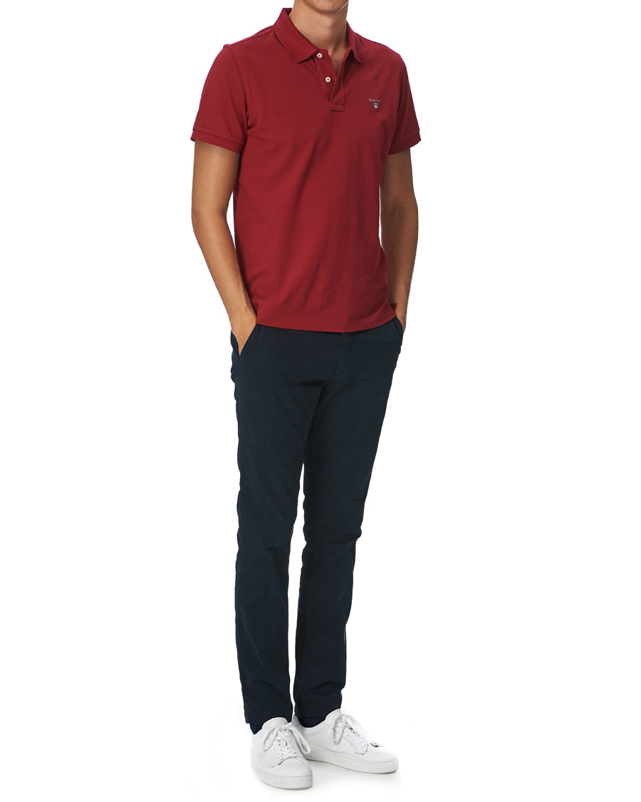 Heren | Polo's | GANT | The Original Polo Mahogany Red