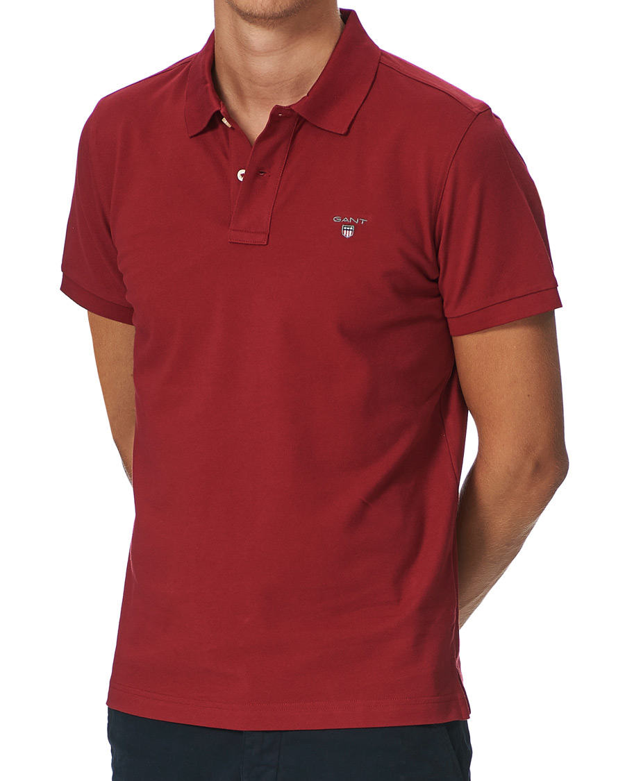 Heren | Polo's | GANT | The Original Polo Mahogany Red