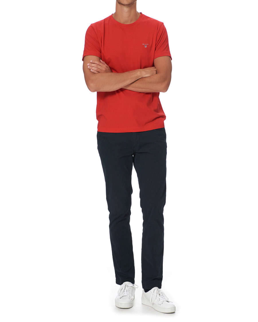Heren | T-shirts | GANT | The Original Tee Bright Red