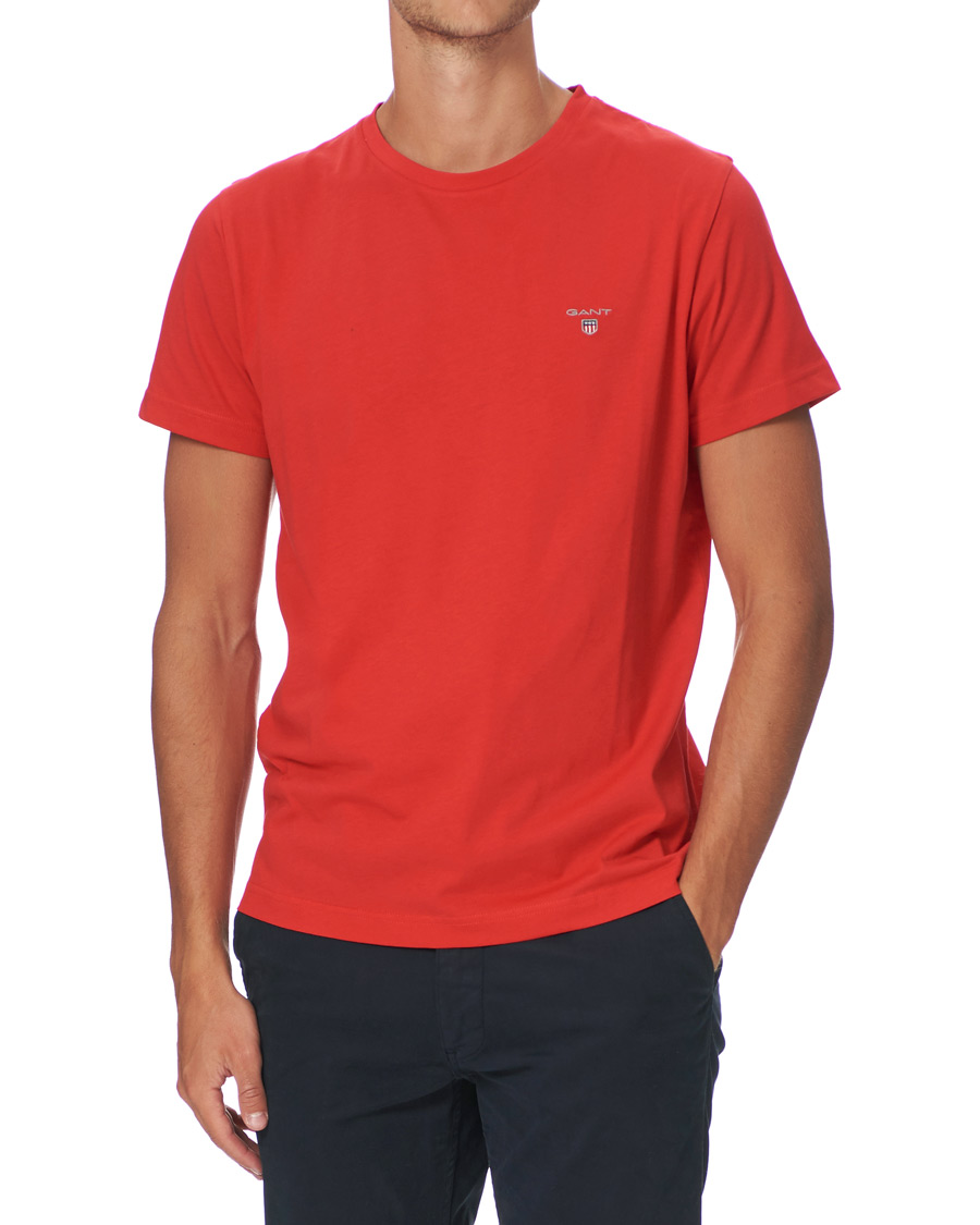 Heren | T-shirts | GANT | The Original Tee Bright Red