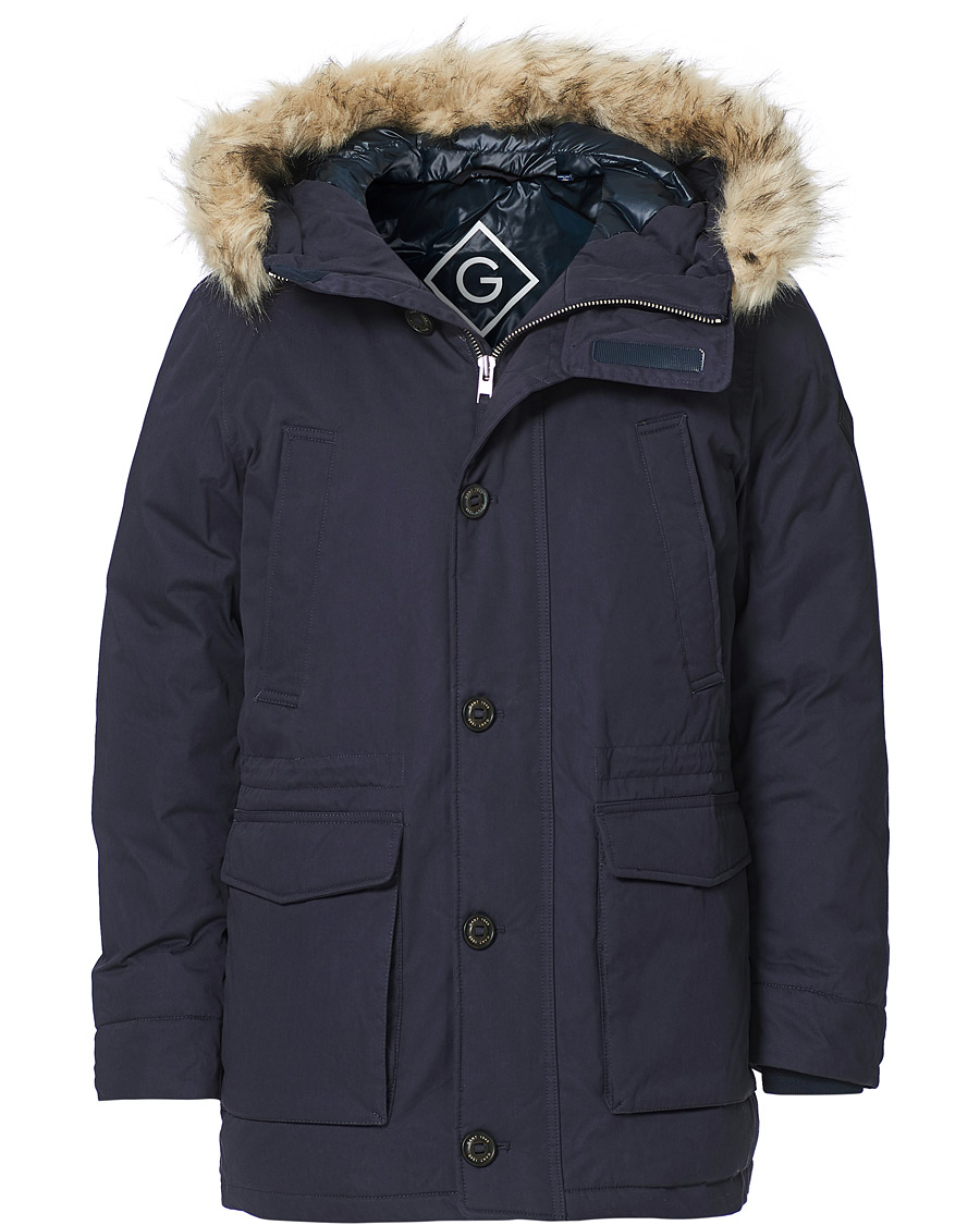 Heren | Jassen | GANT | Winter Parka Evening Blue