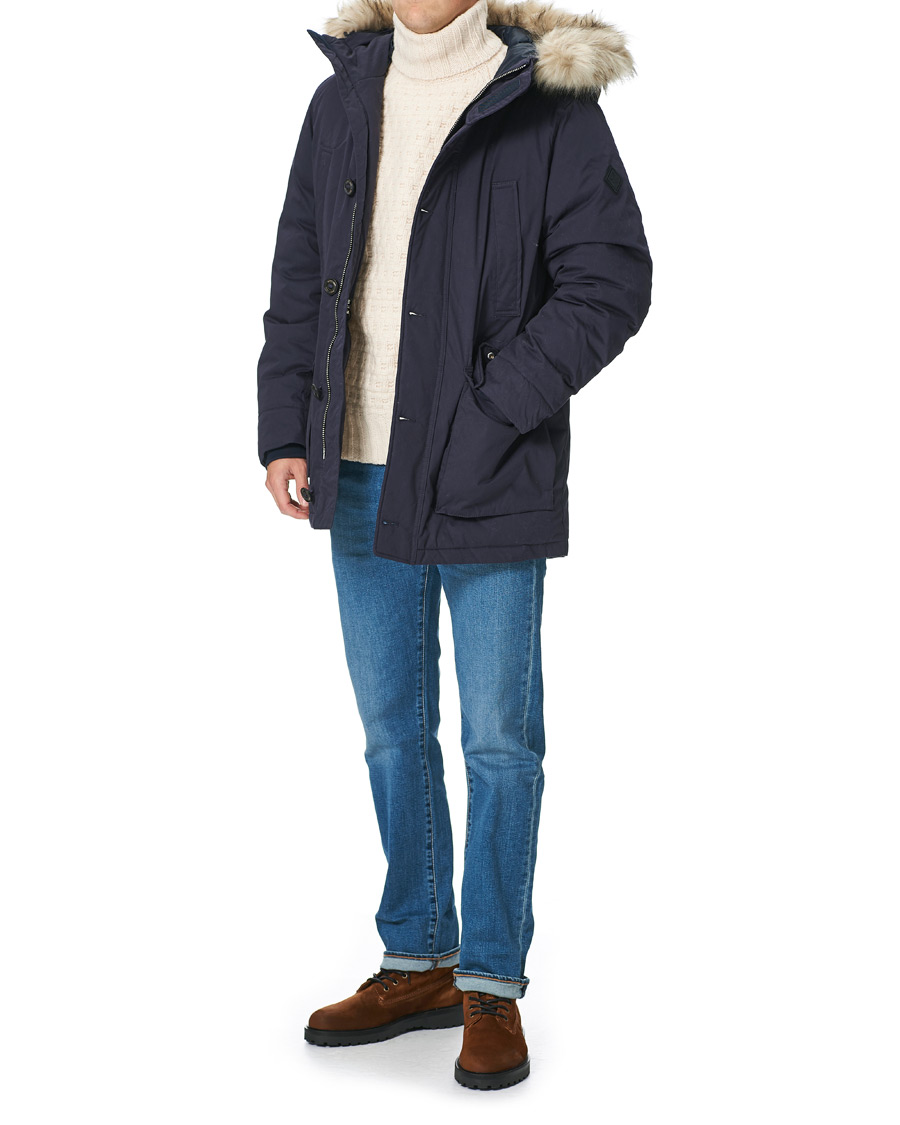 Heren | Jassen | GANT | Winter Parka Evening Blue