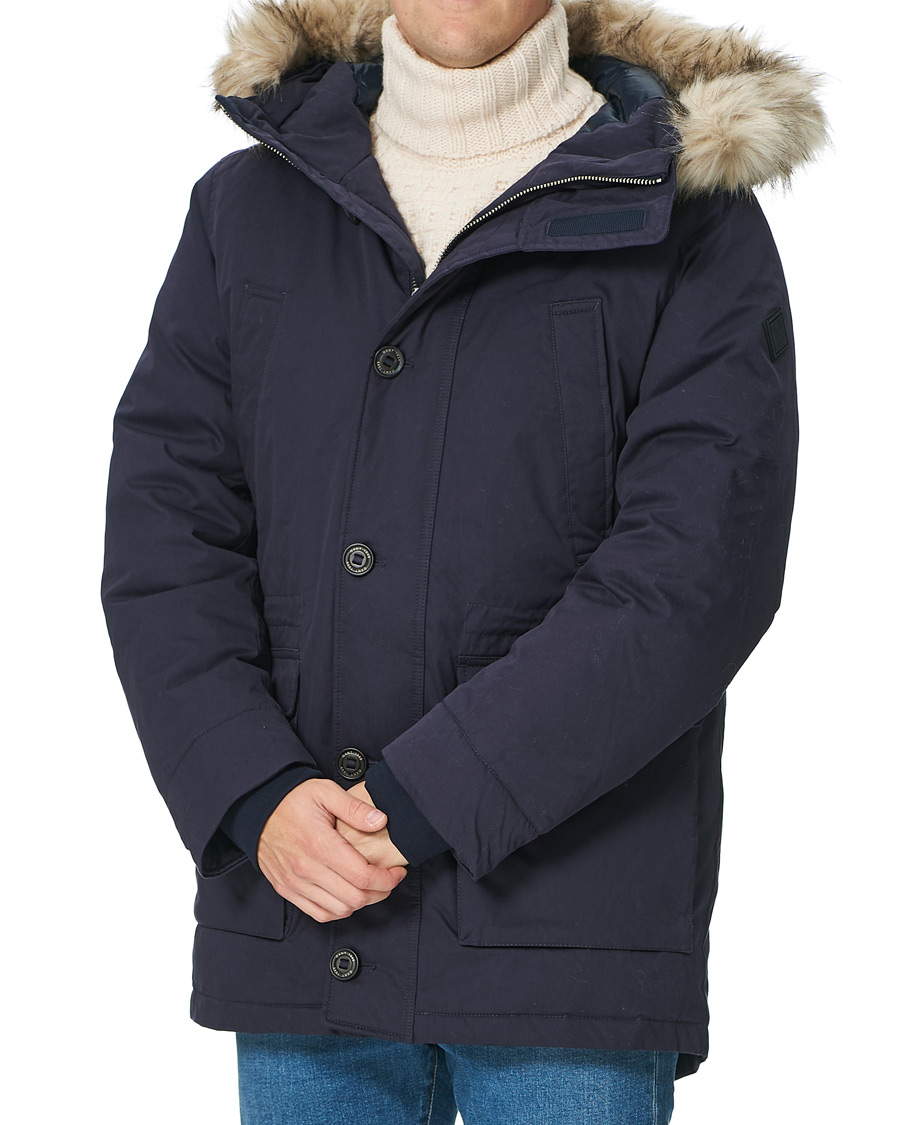 Heren | Jassen | GANT | Winter Parka Evening Blue