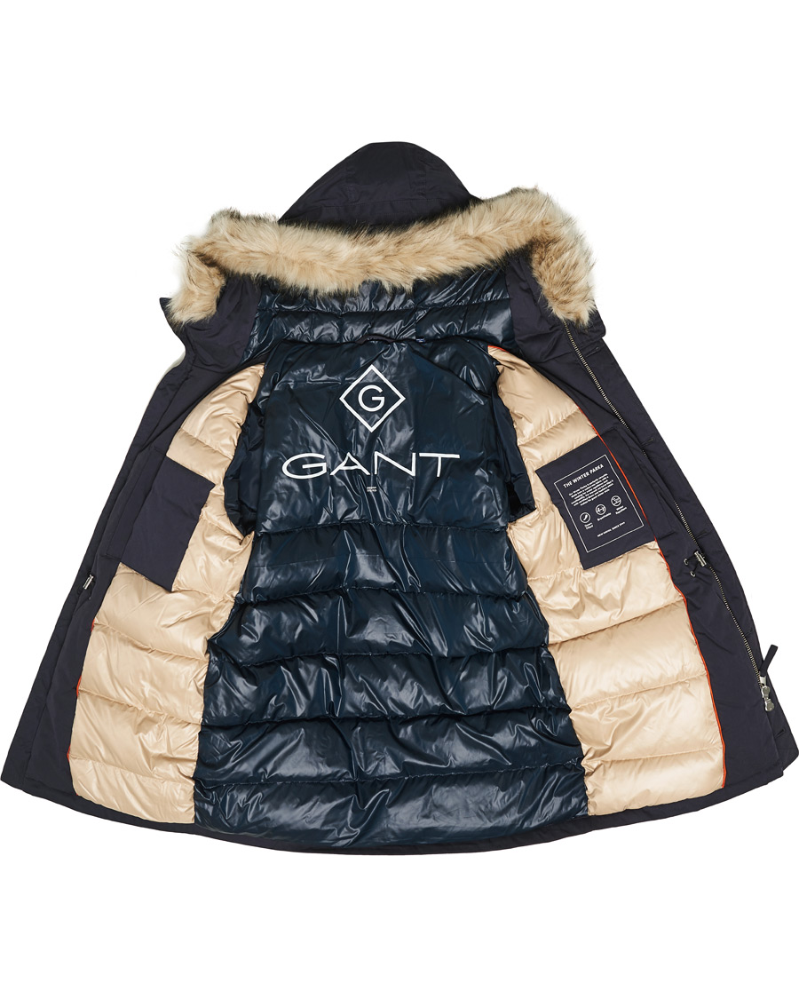 Heren | Jassen | GANT | Winter Parka Evening Blue