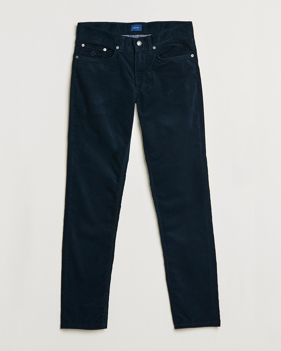 Heren | Broeken | GANT | Hayes Cord Jeans Marine