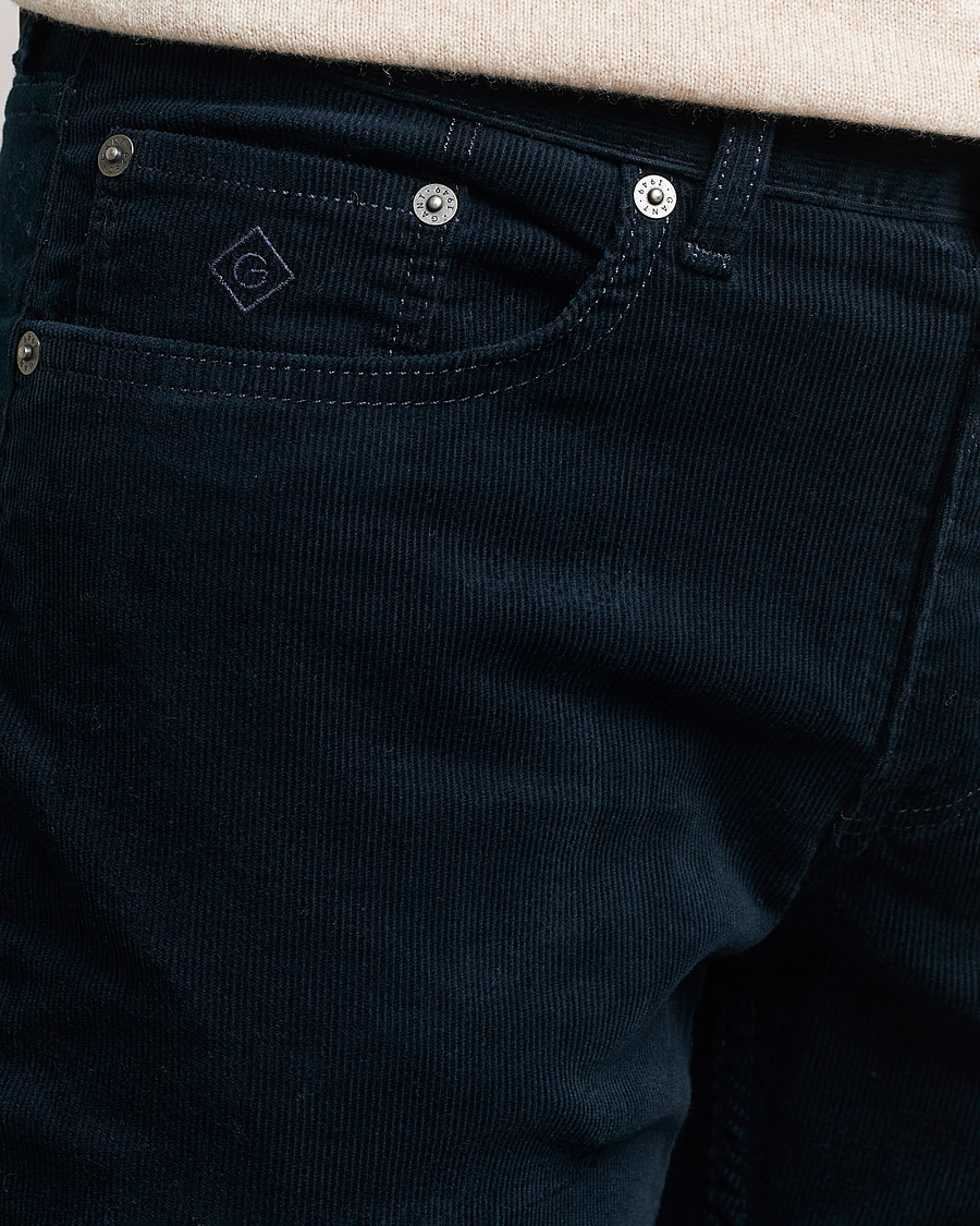 Heren | Broeken | GANT | Hayes Cord Jeans Marine