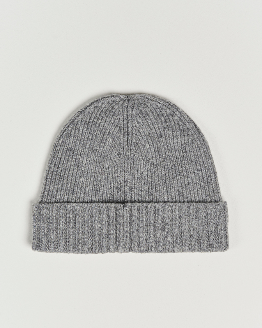 Heren | GANT Wool Lined Beanie Dark Grey Melange | GANT | Wool Lined Beanie Dark Grey Melange