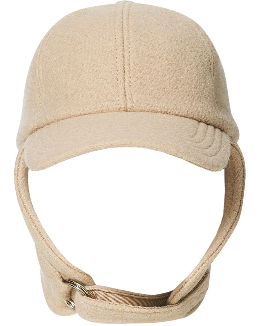 Heren | AMI Ear Flap Cap Beige | AMI | Ear Flap Cap Beige