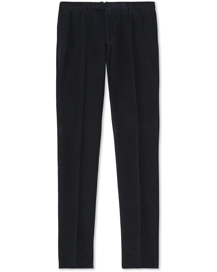 Heren | Broeken | Incotex | Slim Fit Corduroy Trousers Navy