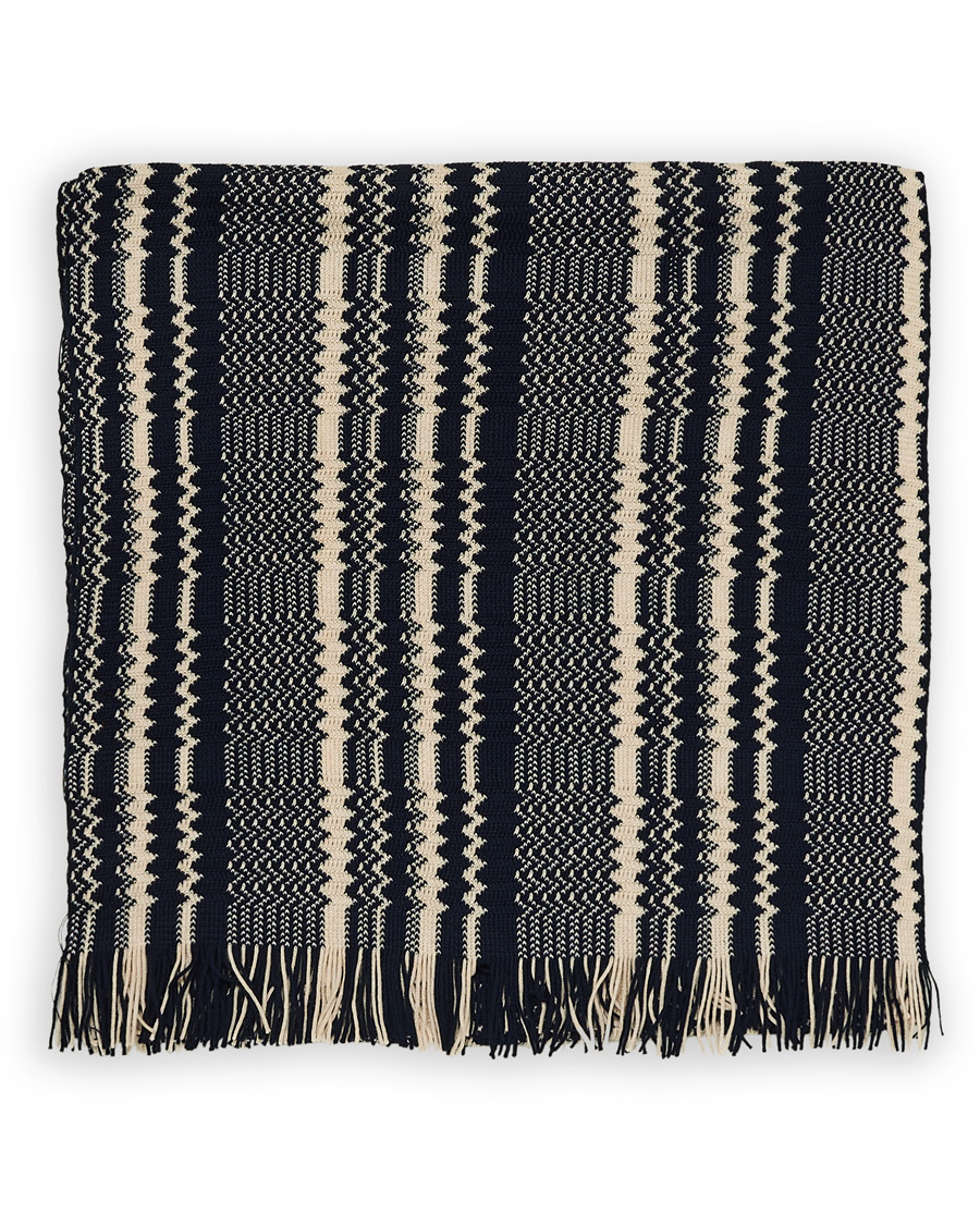 Heren | Missoni Wool Scarf Navy/Cream | Missoni | Wool Scarf Navy/Cream