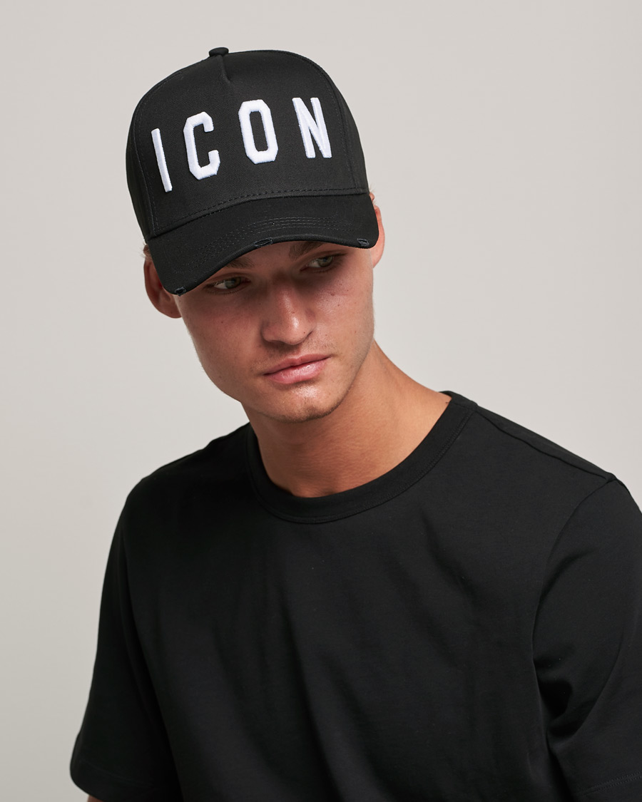 Men |  | Dsquared2 | Icon Baseball Cap Black/White